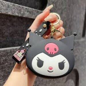 Kuromi Silicone Coin Holder Pouch Key Chain